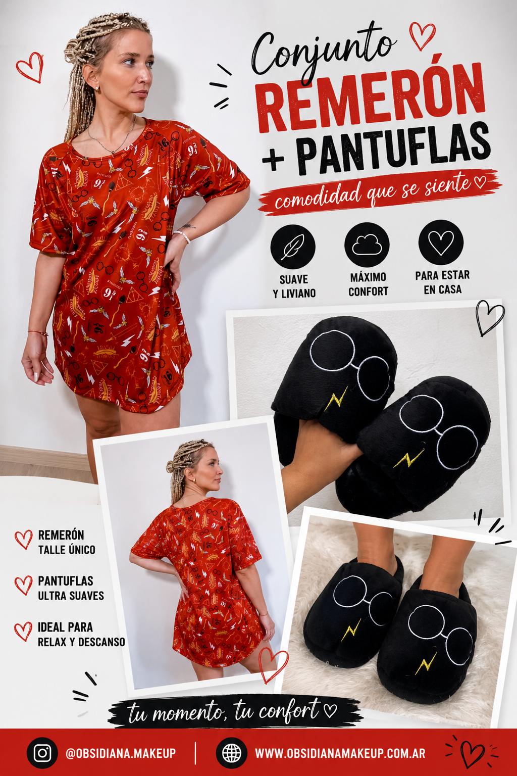 COMBO HARRY POTTER - REMERON + PANTUFLAS