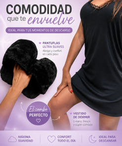 OFERTA - COMBO DE CAMISON + PANTUFLAS