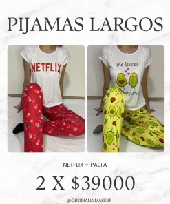 2x1 - PIJAMAS LARGOS SELECCIONADOS - PALTITA + NETFLIX