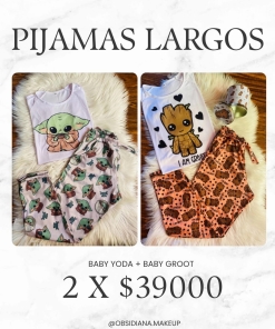 2×1 – PIJAMAS LARGOS SELECCIONADOS – BABY GROOT Y BABY YODA