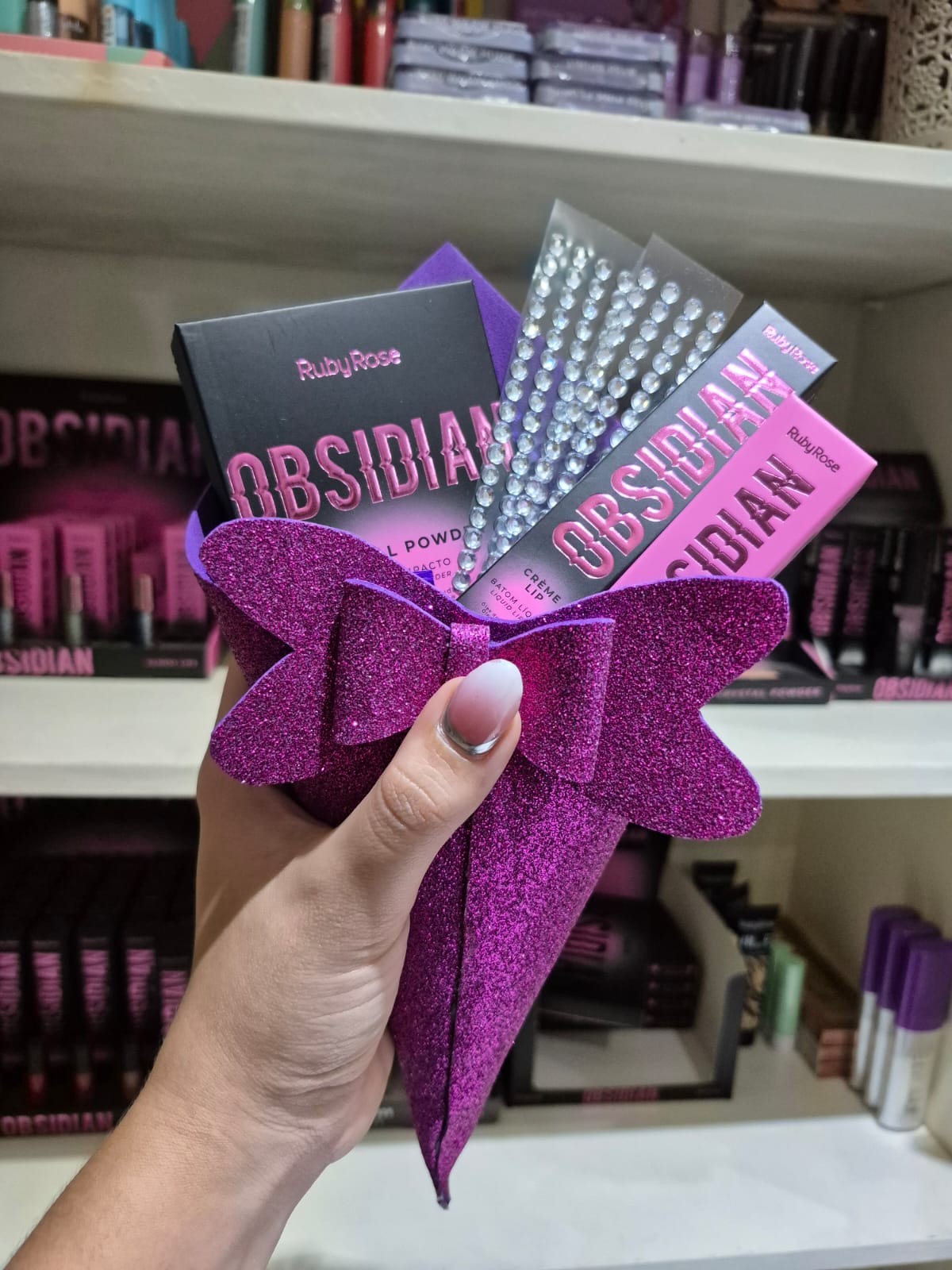 RAMOS DE MAQUILLAJE -LINEA OBSIDIAN RUBY ROSE - Imagen 2